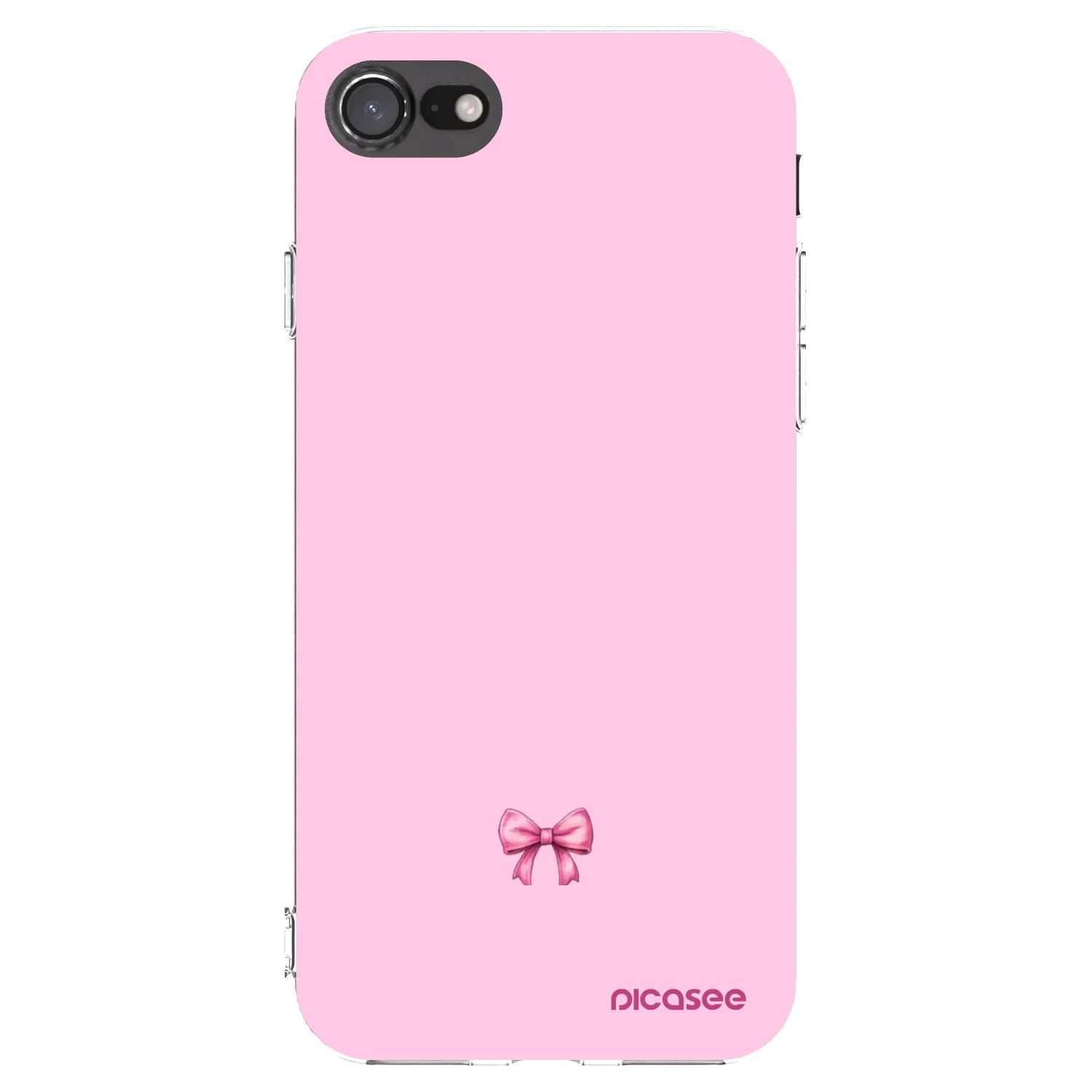 Picasee Apple iPhone SE 2020 Hülle - Transparentes Silikon - Blush bow