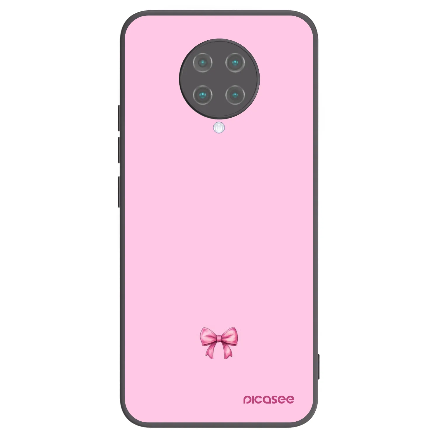 Picasee Xiaomi Poco F2 Pro Hülle - Schwarzes Silikon - Blush bow