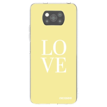 Picasee Xiaomi Poco X3 Hülle - Schwarzes Silikon - Love