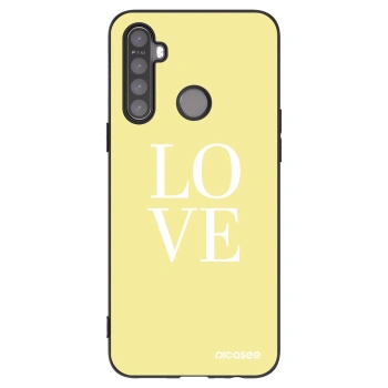 Picasee Realme 5 Hülle - Schwarzes Silikon - Love
