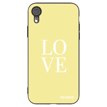 Picasee Apple iPhone XR Hülle - Schwarzes Silikon - Love