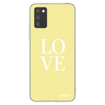 Picasee Samsung Galaxy A02s A025G Hülle - Transparentes Silikon - Love