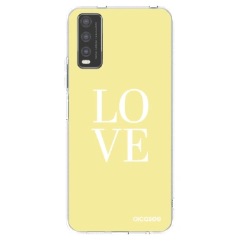 Picasee Vivo Y20s Hülle - Transparentes Silikon - Love