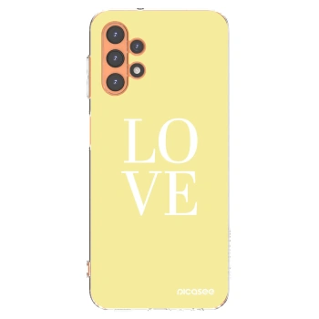 Picasee Samsung Galaxy A13 4G A135 Hülle - Transparentes Silikon - Love