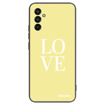 Picasee Samsung Galaxy M13 M135F Hülle - Schwarzes Silikon - Love