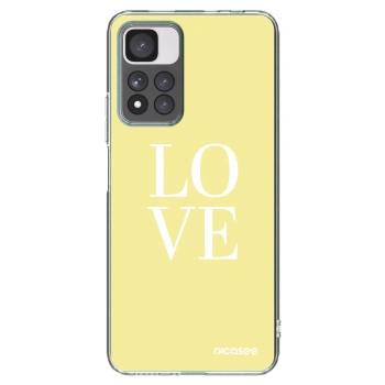 Picasee Xiaomi Redmi Note 11 Pro+ 5G Hülle - Transparentes Silikon - Love