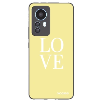 Picasee Xiaomi 12T Pro Hülle - Schwarzes Silikon - Love