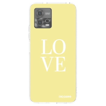 Picasee Motorola Moto G72 Hülle - Transparentes Silikon - Love