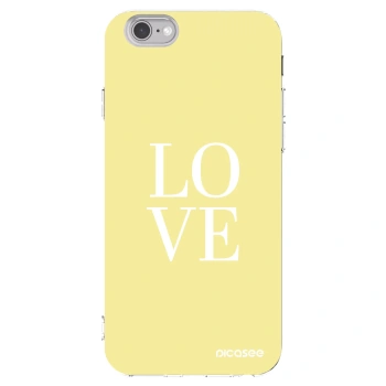 Picasee Apple iPhone 6/6S Hülle - Transparentes Silikon - Love