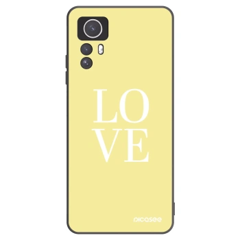 Picasee Xiaomi Redmi Note 12S Hülle - Schwarzes Silikon - Love