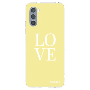 Picasee Motorola Moto G62 Hülle - Transparentes Silikon - Love