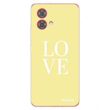 Picasee Motorola Moto G84 5G Hülle - Transparentes Silikon - Love
