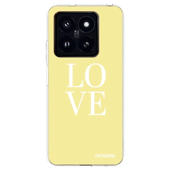 Picasee Xiaomi 14 Pro Hülle - Transparentes Silikon - Love