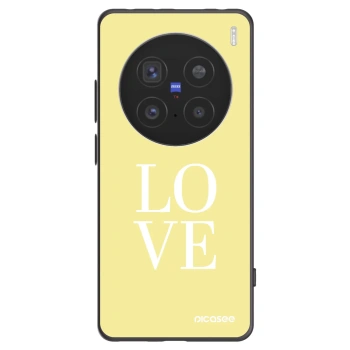 Picasee Vivo X200 Pro Hülle - Schwarzes Silikon - Love