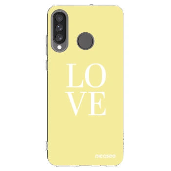 Picasee Huawei P30 Lite Hülle - Transparentes Silikon - Love