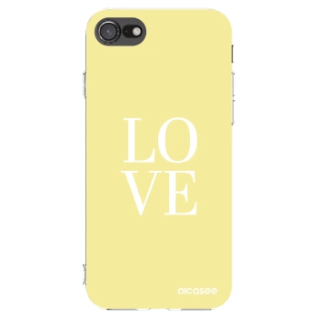 Picasee Apple iPhone 8 Hülle - Transparentes Silikon - Love