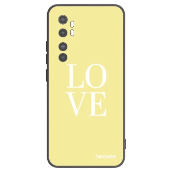 Picasee Xiaomi Mi Note 10 Lite Hülle - Schwarzes Silikon - Love