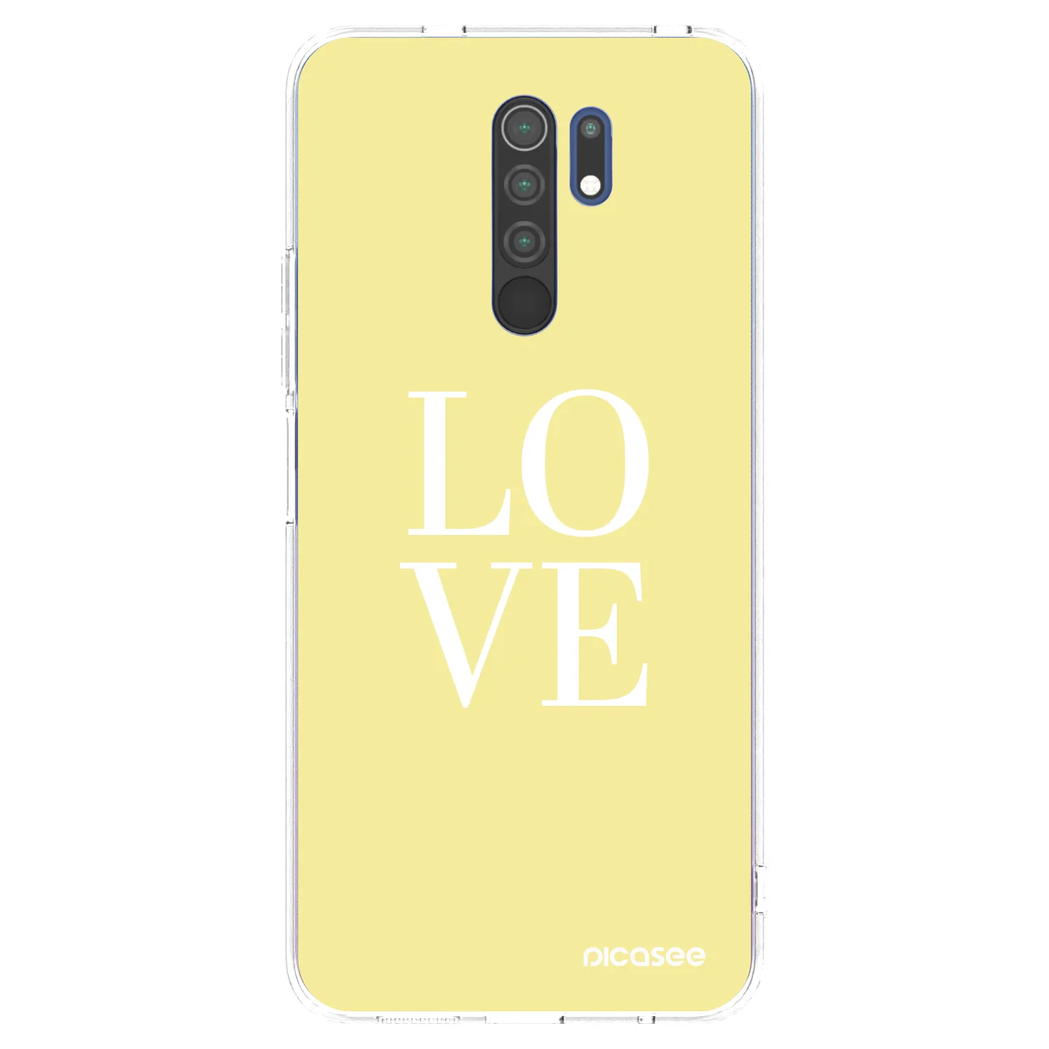 Picasee Xiaomi Redmi 9 Hülle - Transparentes Silikon - Love