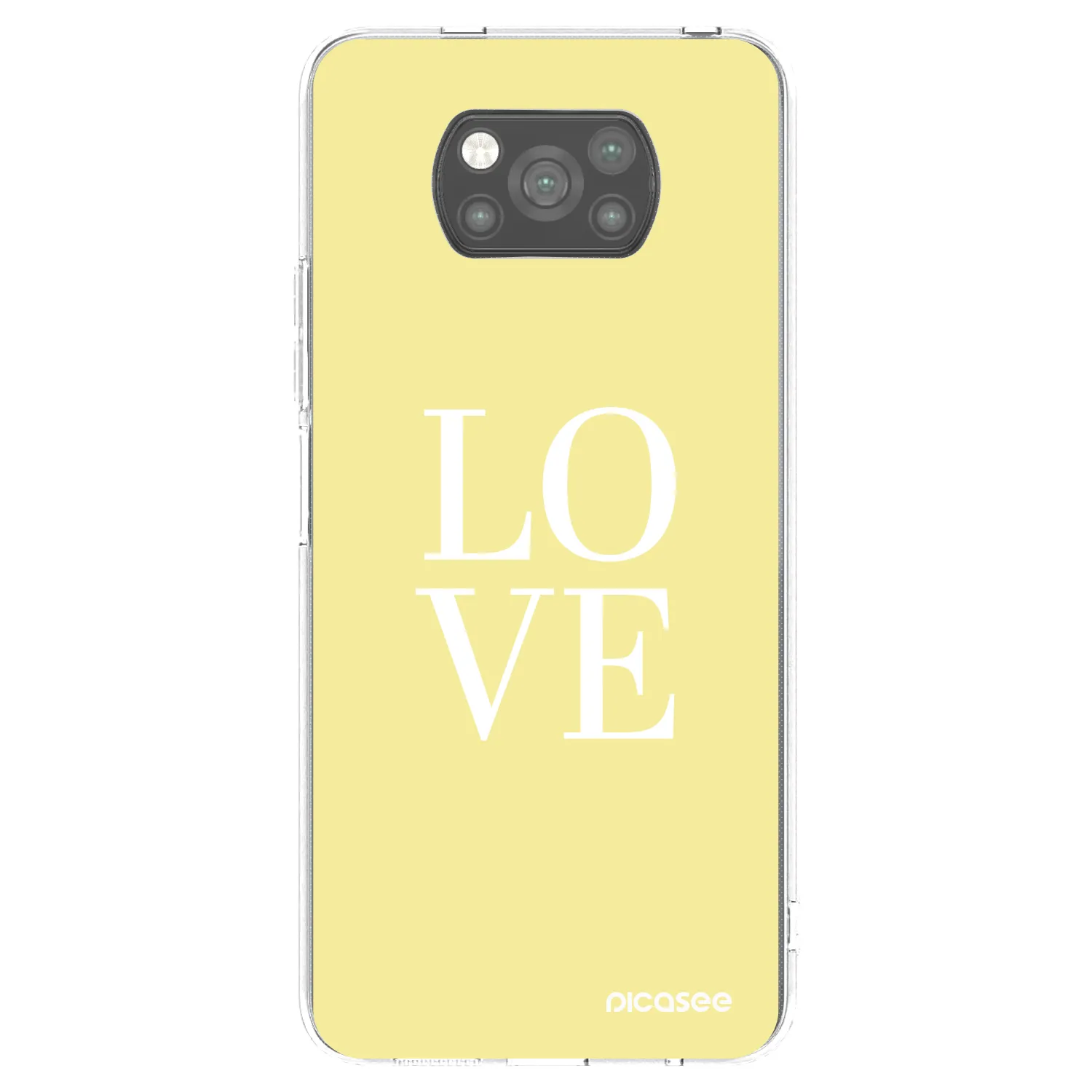 Picasee Xiaomi Poco X3 Hülle - Schwarzes Silikon - Love