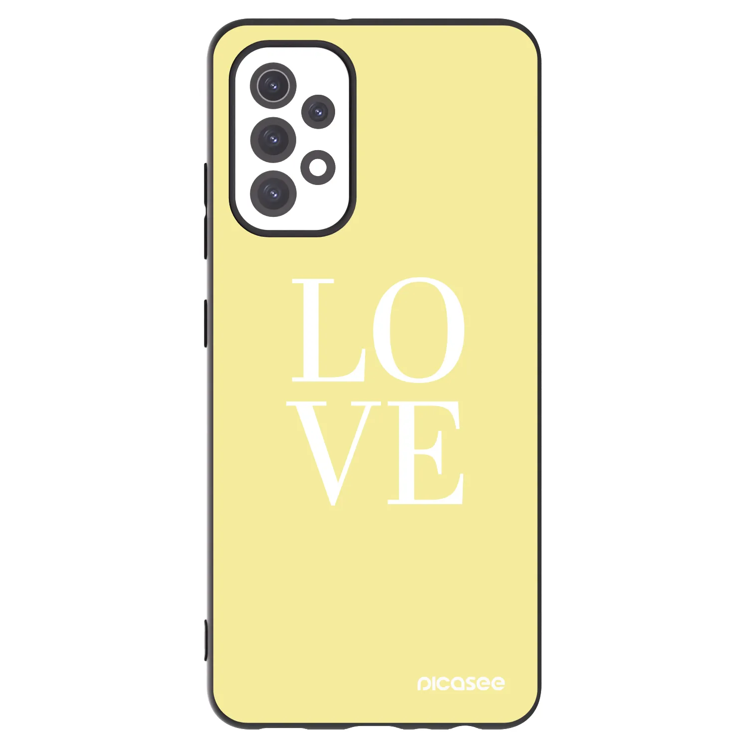 Picasee Samsung Galaxy A32 5G A326B Hülle - Schwarzes Silikon - Love