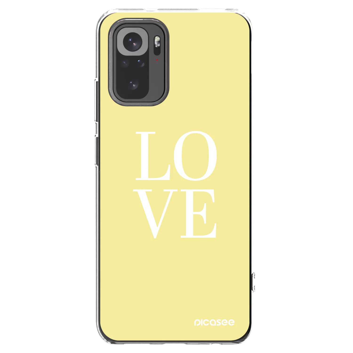 Picasee Xiaomi Redmi Note 10S Hülle - Transparentes Silikon - Love