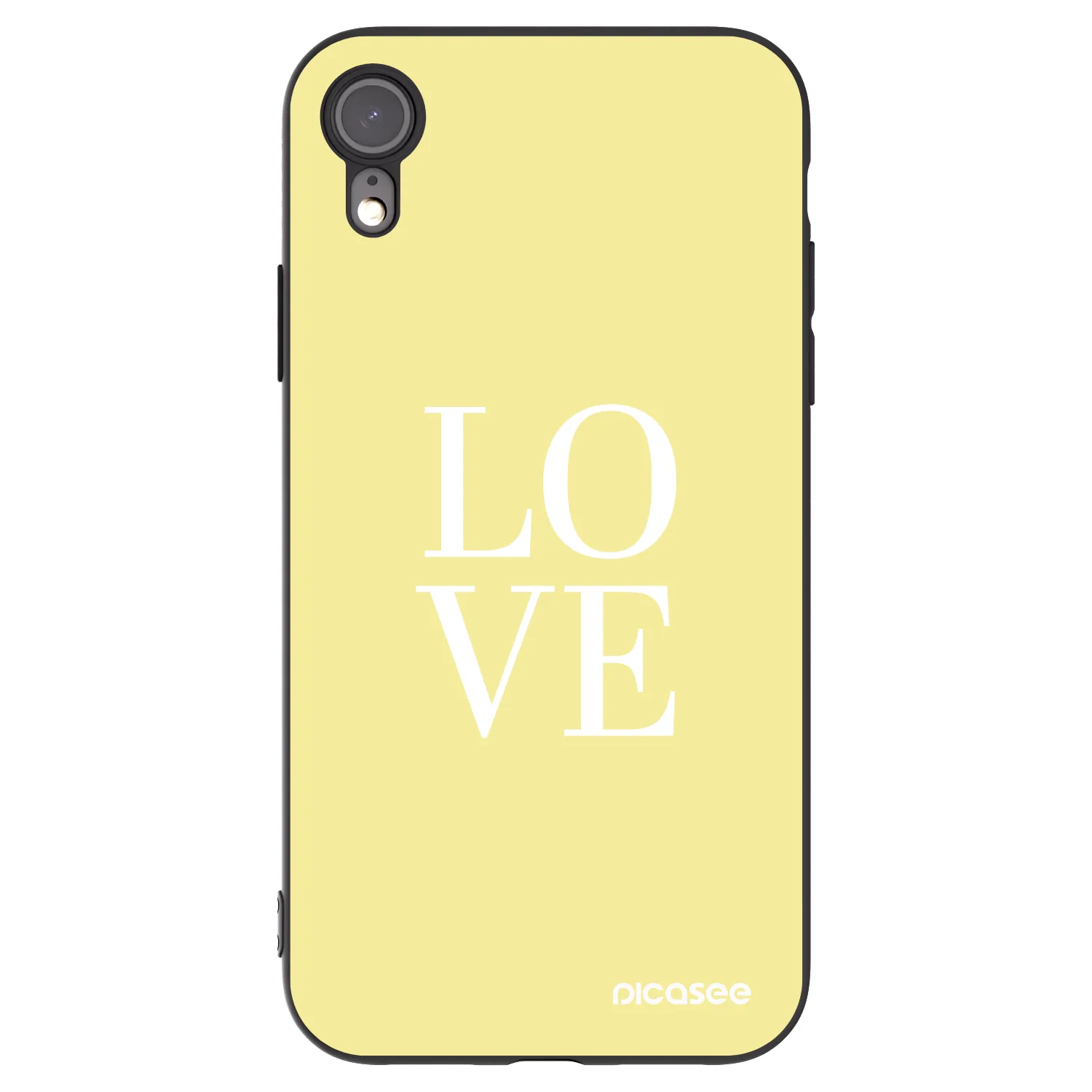 Picasee Apple iPhone XR Hülle - Schwarzes Silikon - Love