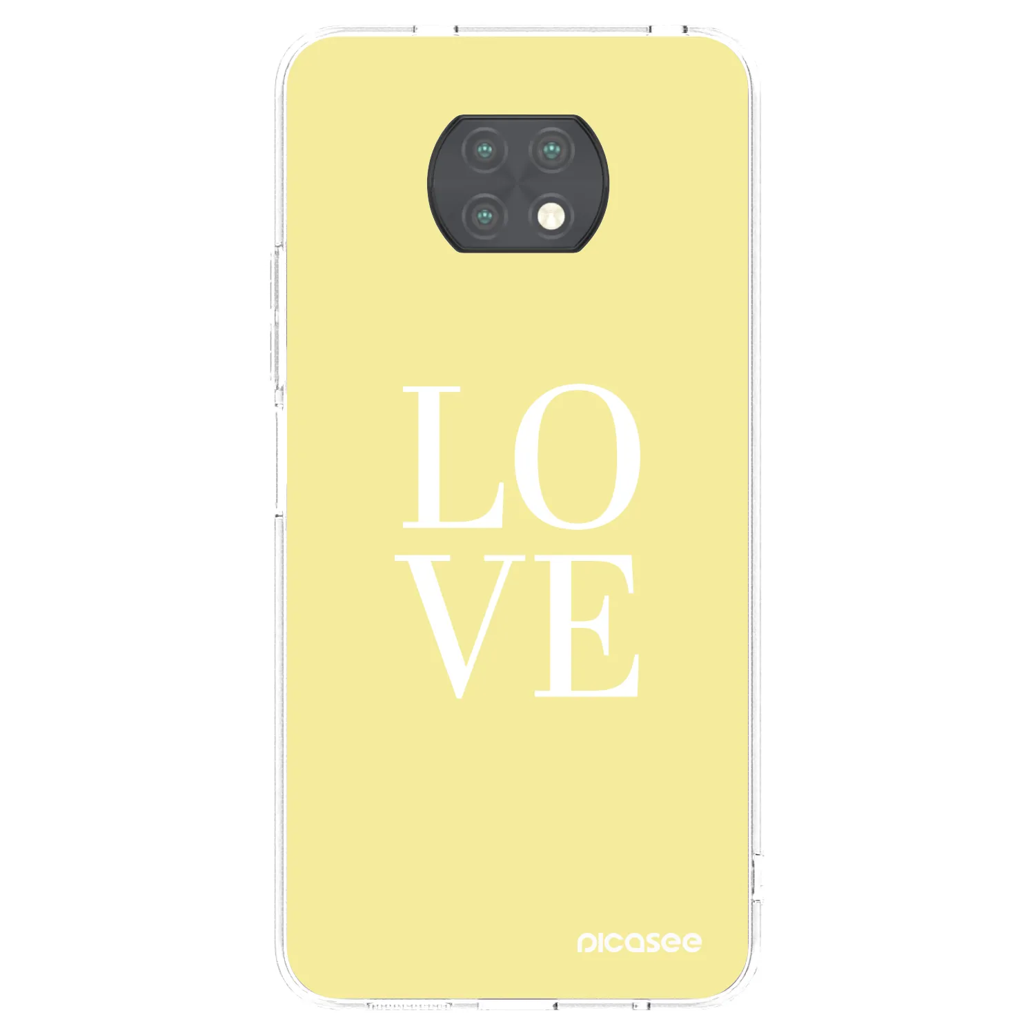 Picasee Xiaomi Redmi Note 9T Hülle - Transparentes Silikon - Love