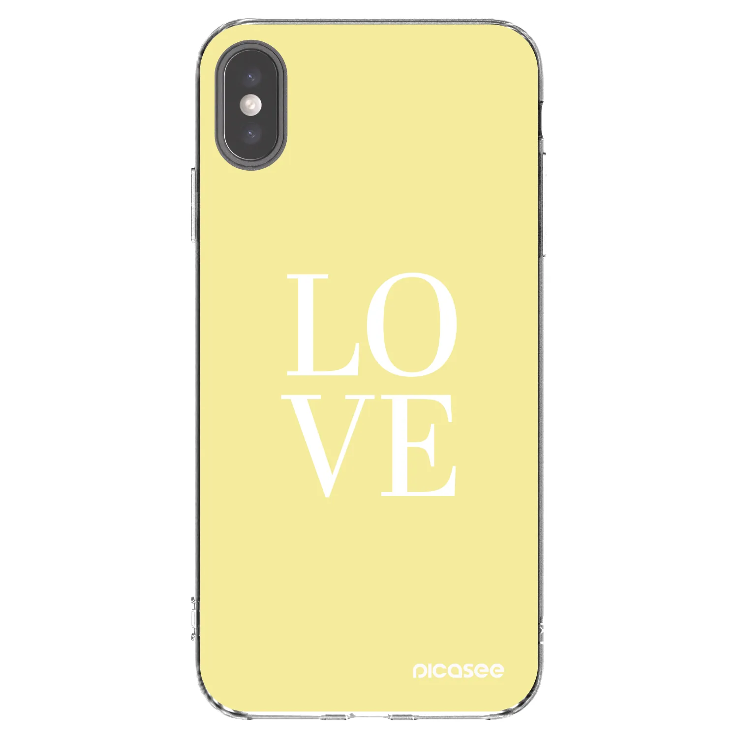 Picasee Apple iPhone XS Max Hülle - Transparentes Silikon - Love