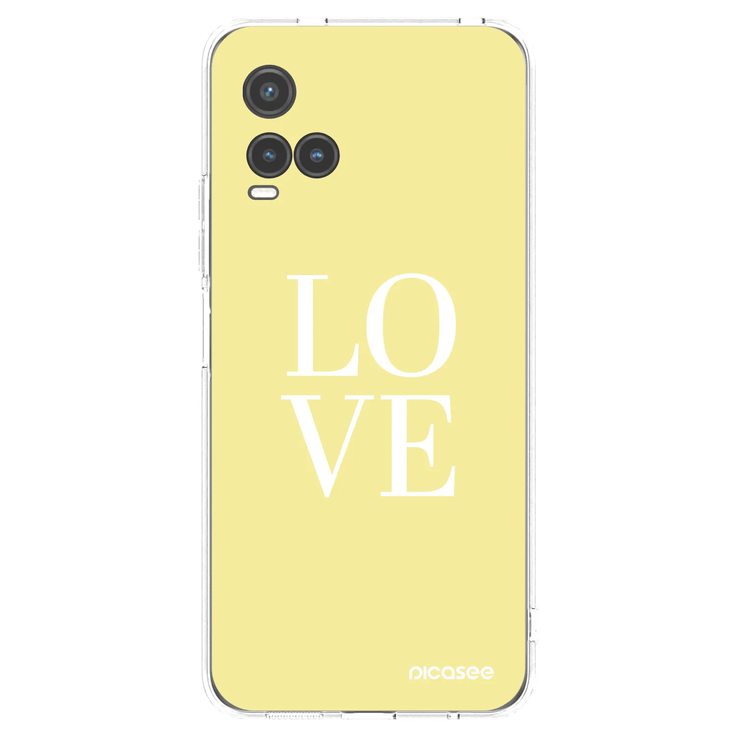 Picasee Vivo Y33s Hülle - Transparentes Silikon - Love