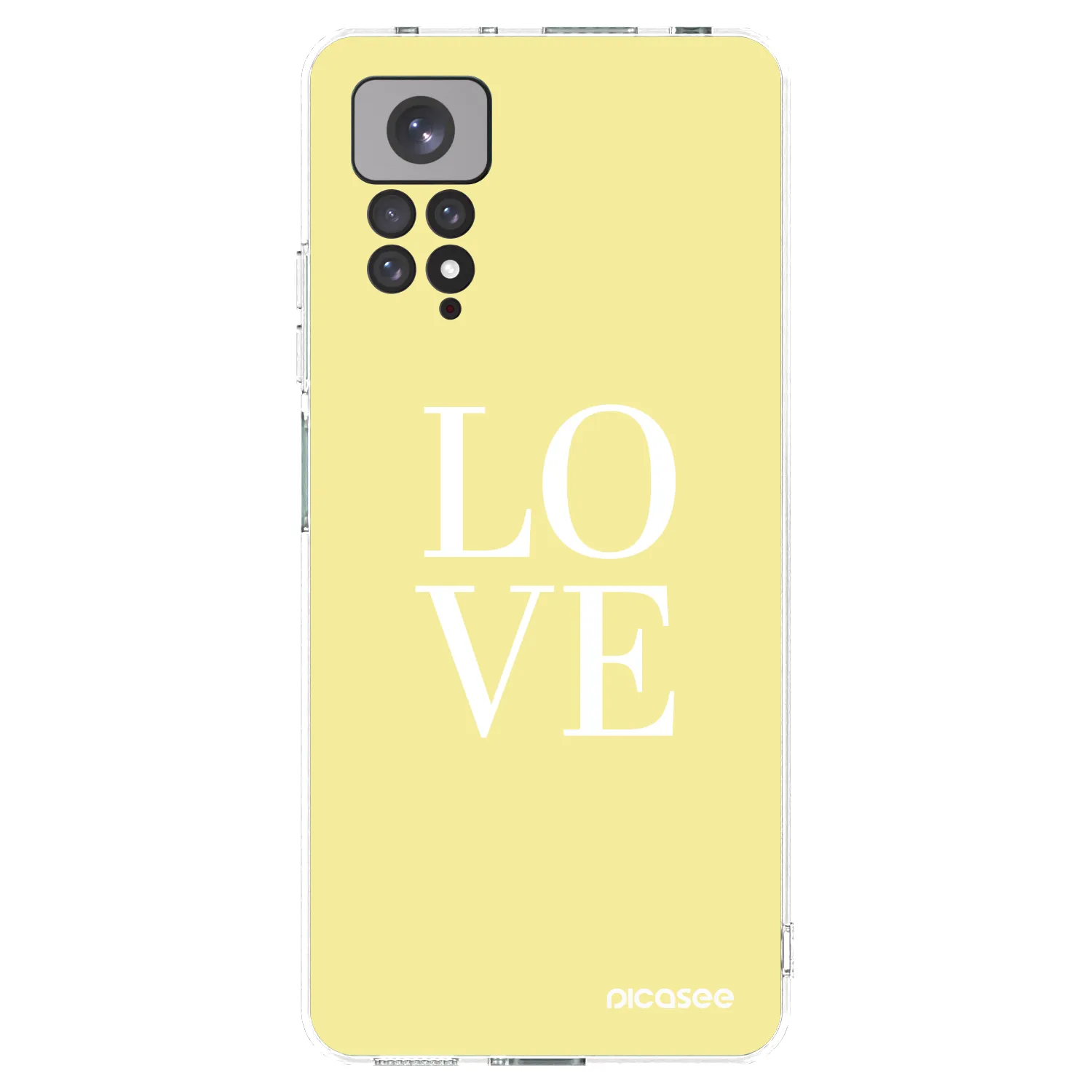 Picasee Xiaomi Redmi Note 11 Hülle - Transparentes Silikon - Love