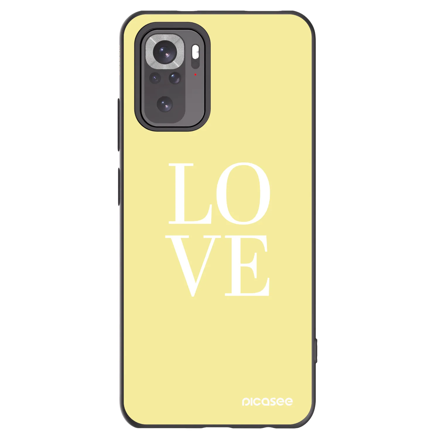 Picasee Xiaomi Redmi Note 11S 4G Hülle - Schwarzes Silikon - Love