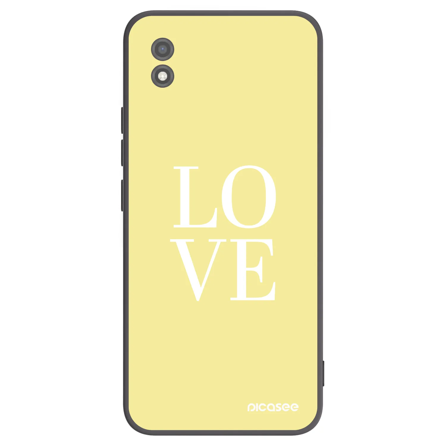 Picasee Realme C11 (2021) Hülle - Schwarzes Silikon - Love