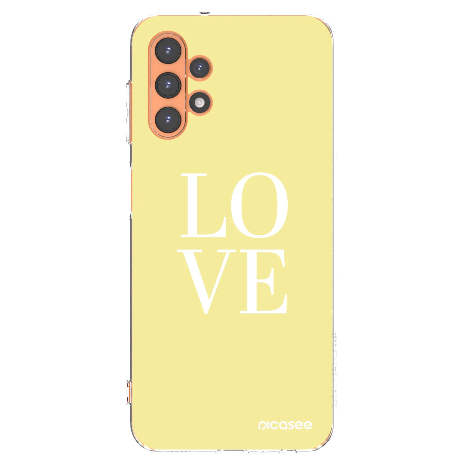 Picasee Samsung Galaxy A13 4G A135 Hülle - Transparentes Silikon - Love