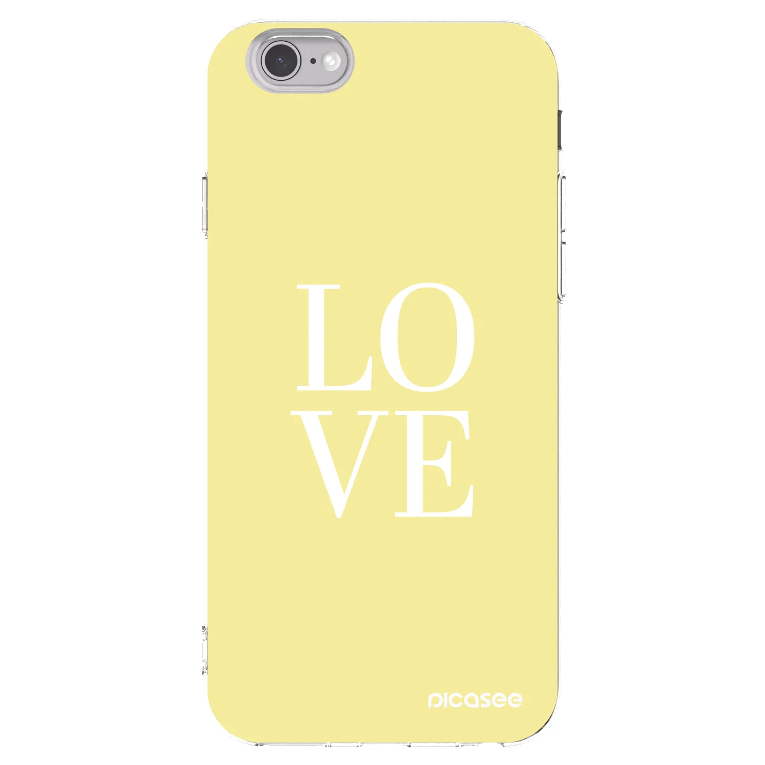 Picasee Apple iPhone 6/6S Hülle - Transparentes Silikon - Love