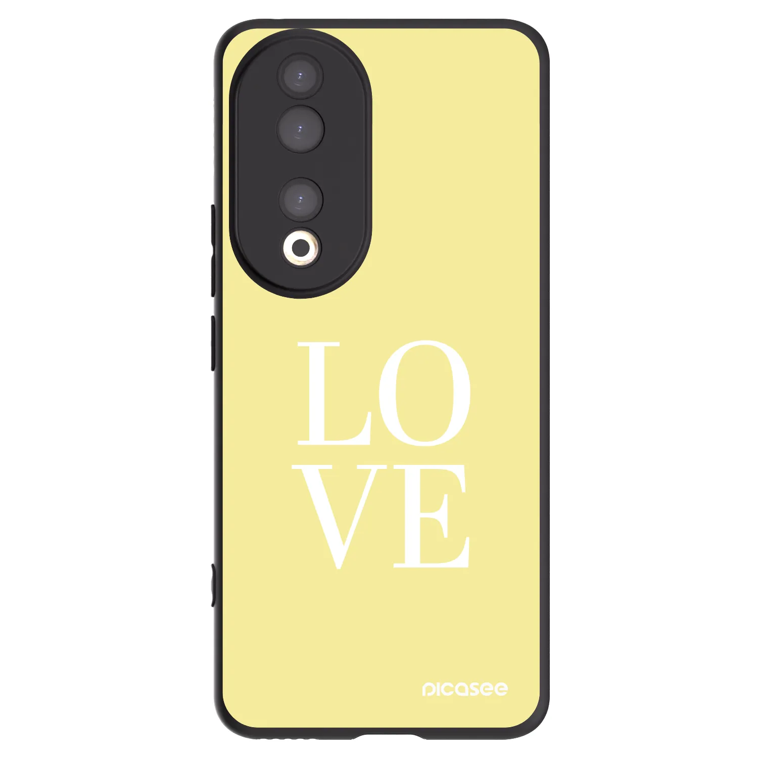 Picasee Honor 90 5G Hülle - Schwarzes Silikon - Love