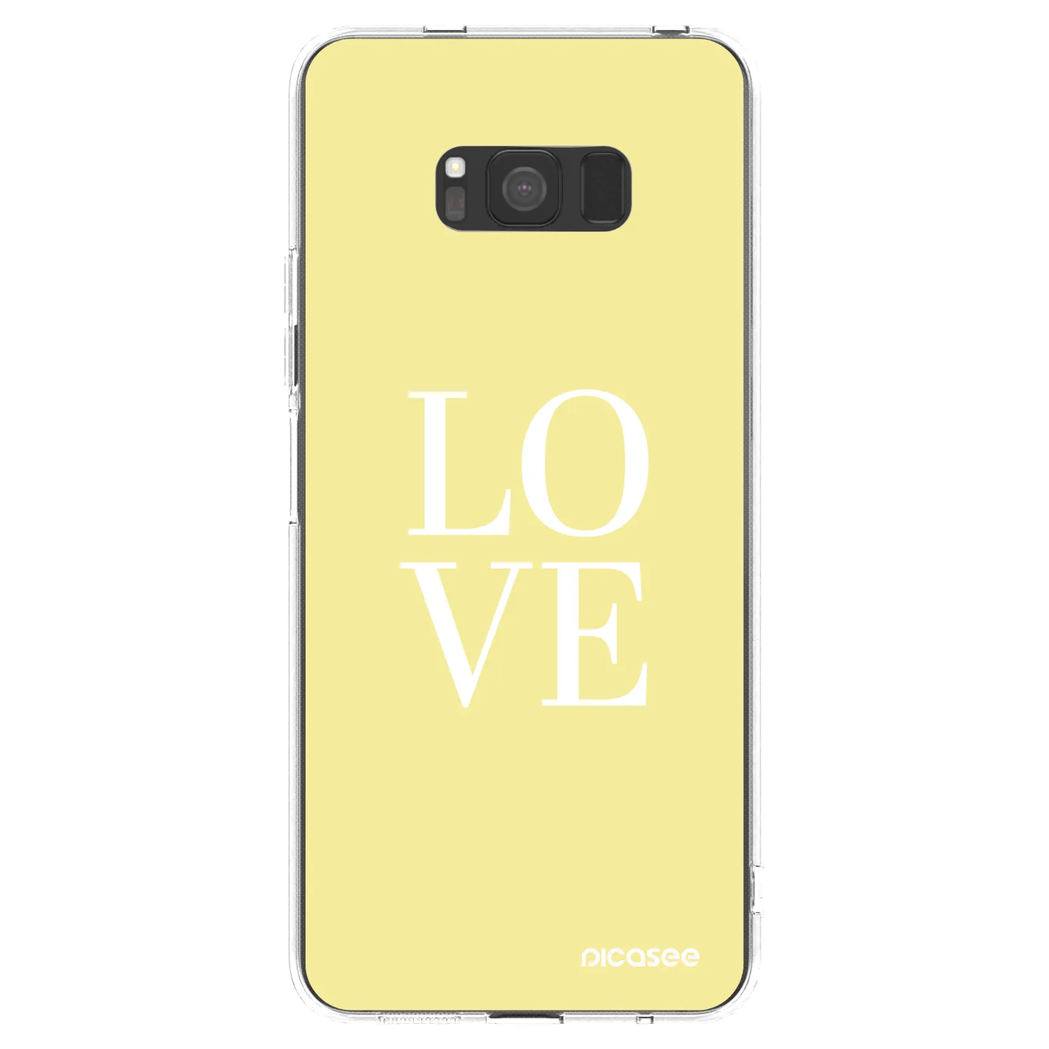 Picasee Samsung Galaxy S8 G950F Hülle - Transparentes Silikon - Love
