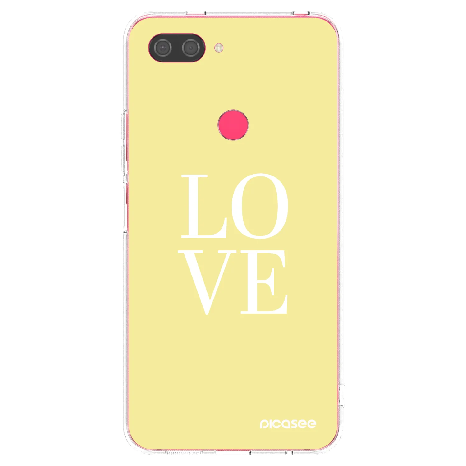 Picasee Xiaomi Mi 8 Lite Hülle - Transparentes Silikon - Love