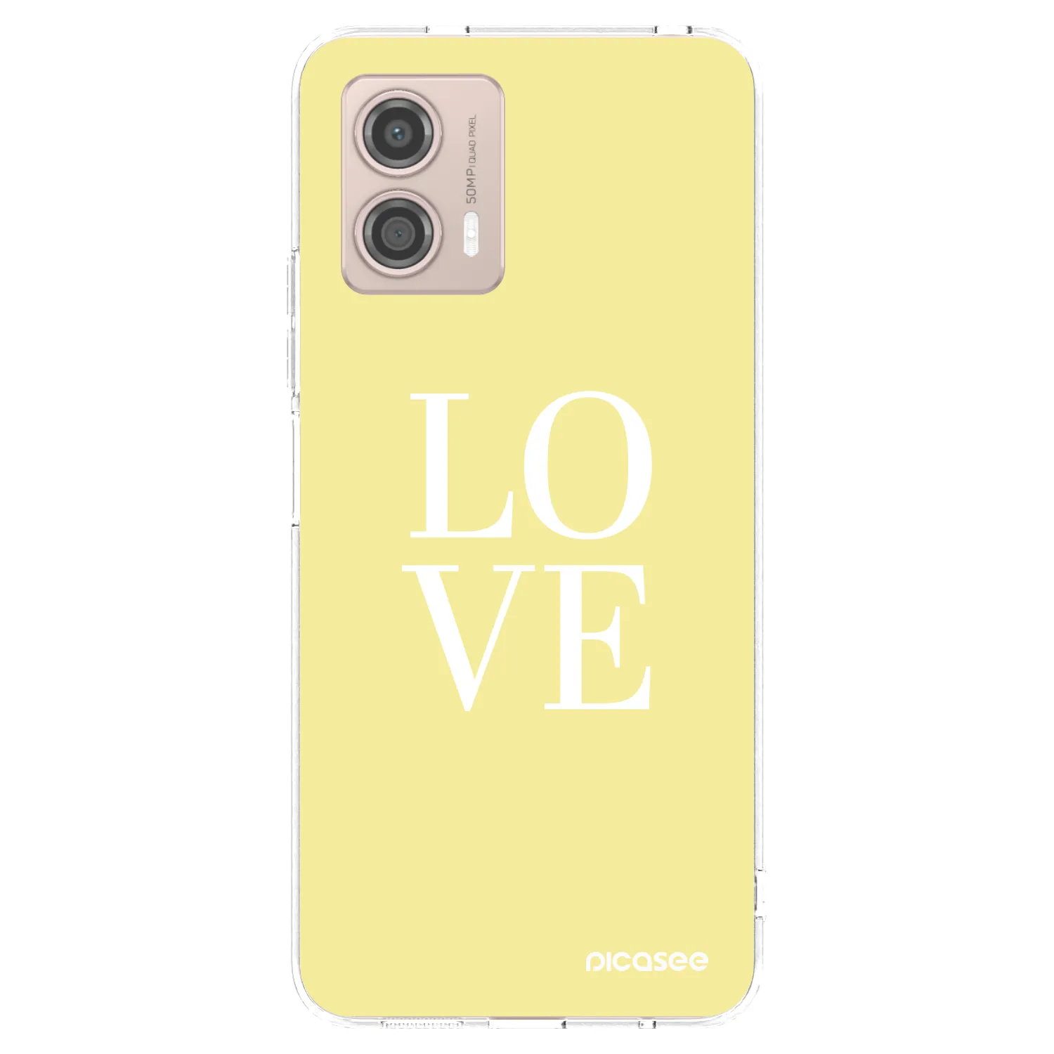Picasee Motorola Moto G53 5G Hülle - Transparentes Silikon - Love
