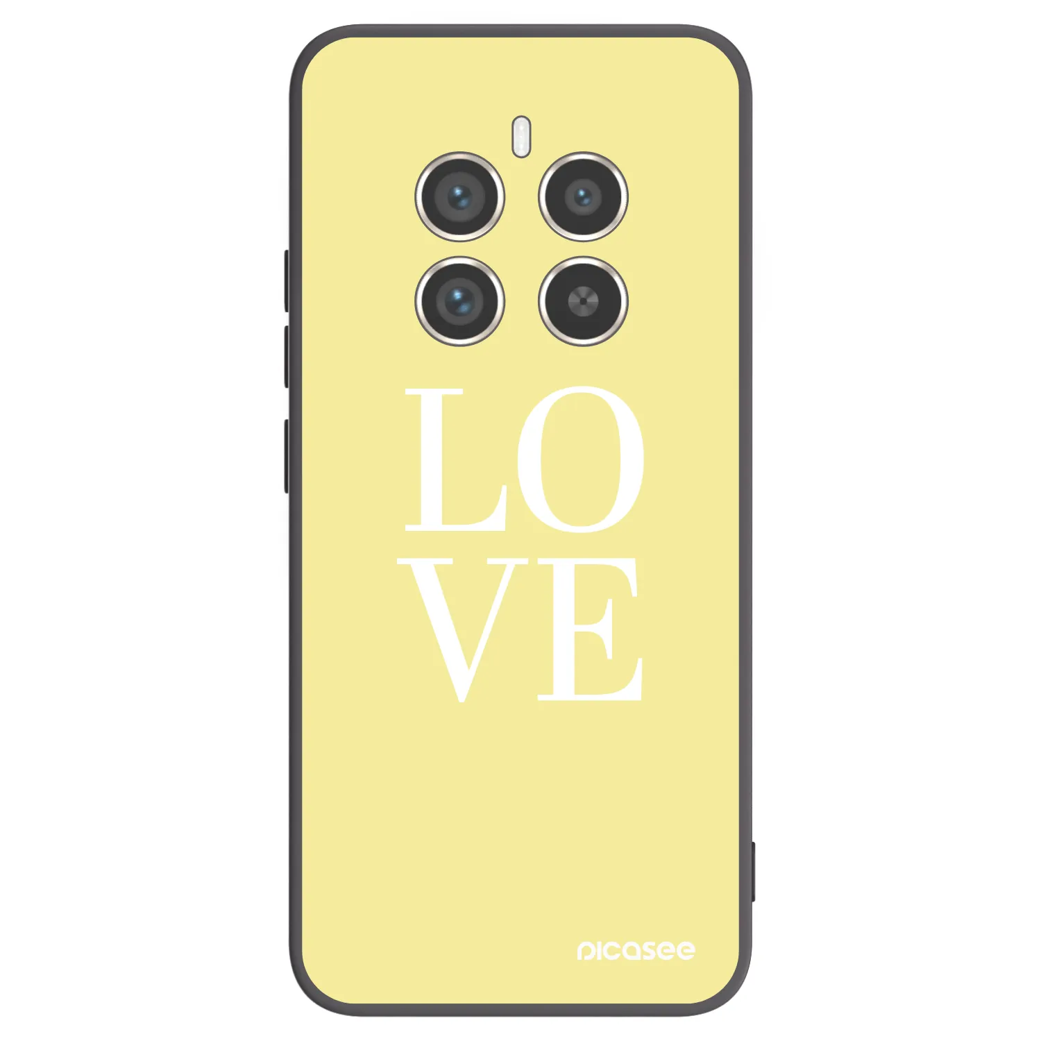 Picasee Realme 12 Pro 5G Hülle - Schwarzes Silikon - Love
