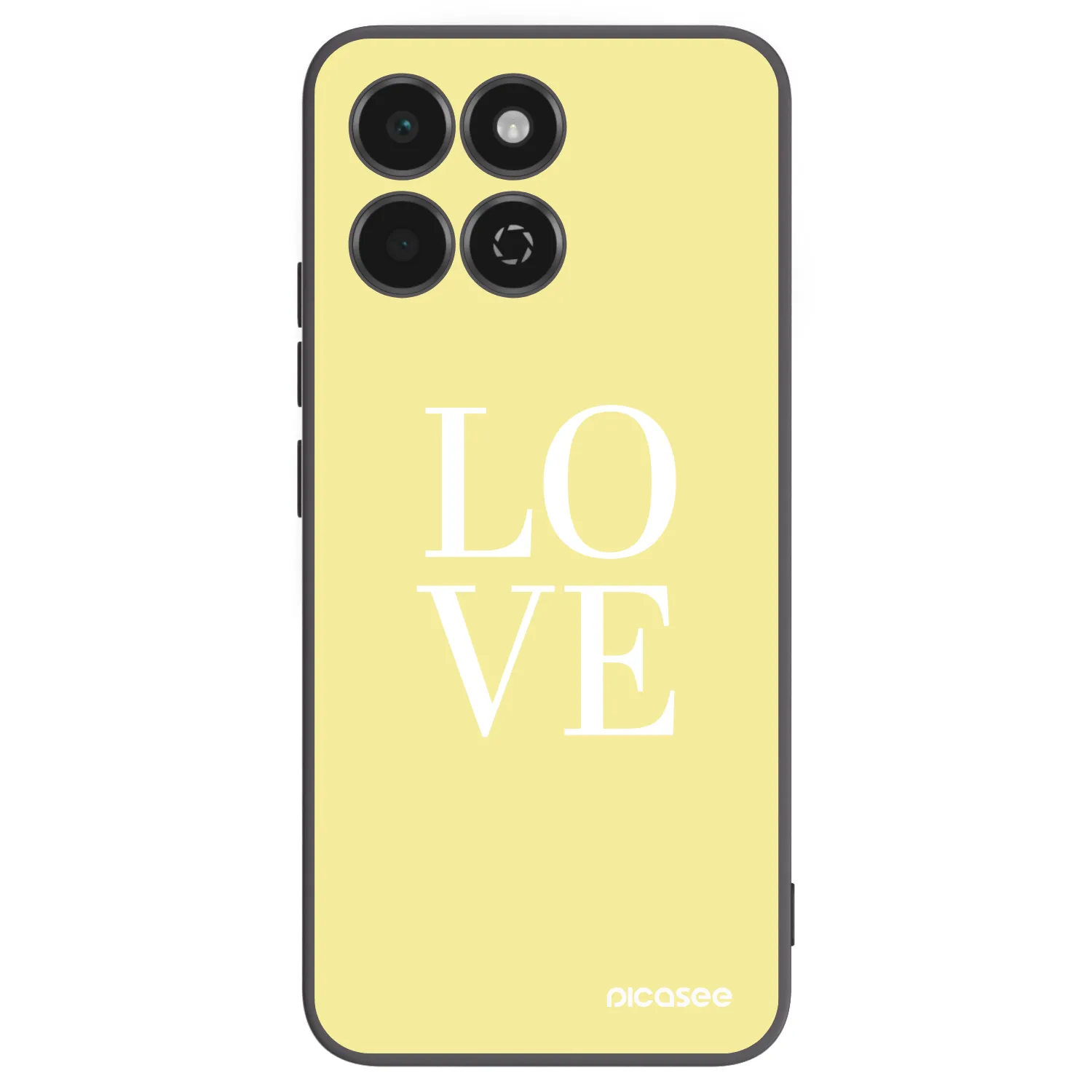 Picasee Honor 200 Smart 5G Hülle - Schwarzes Silikon - Love
