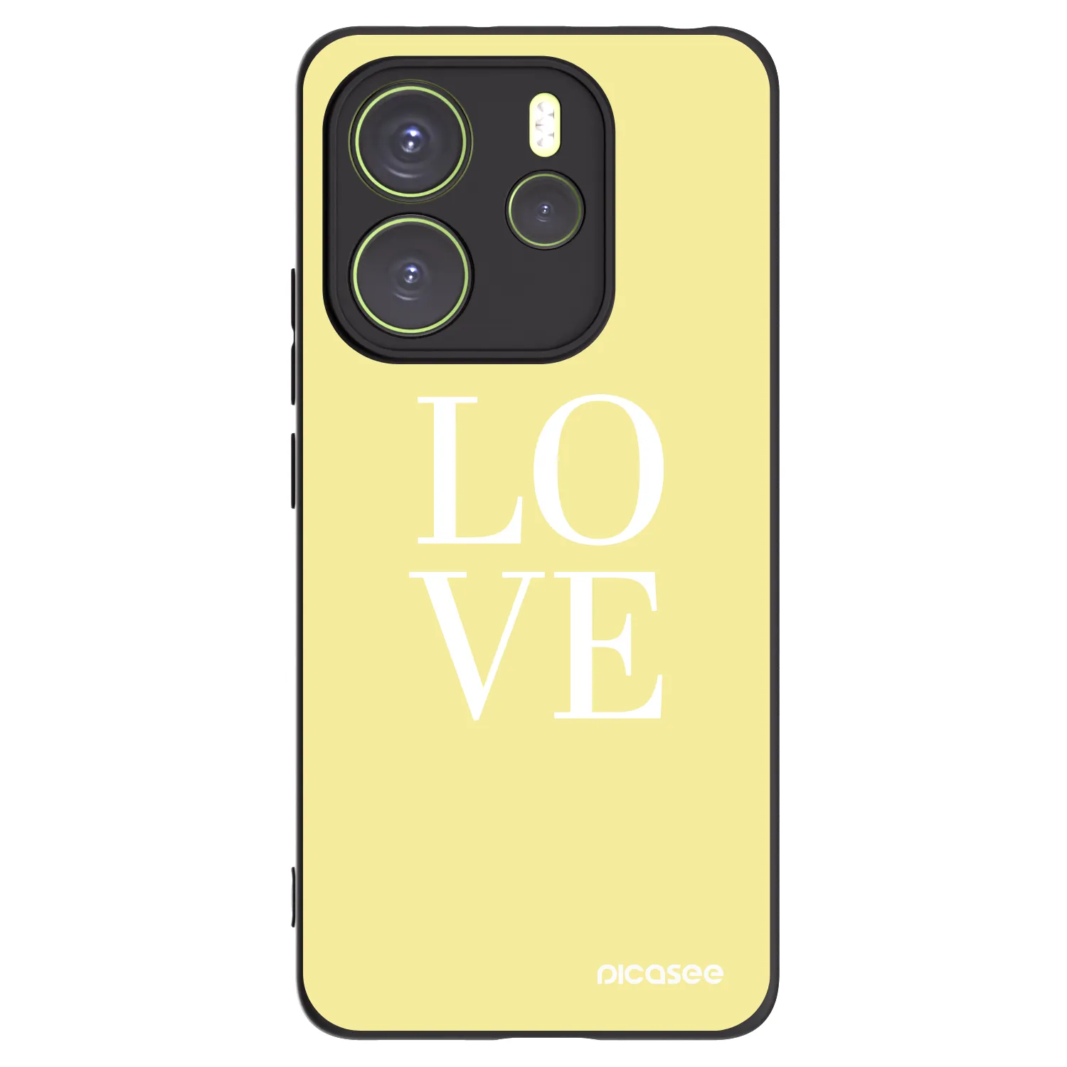 Picasee Xiaomi Redmi Note 14 4G Hülle - Schwarzes Silikon - Love