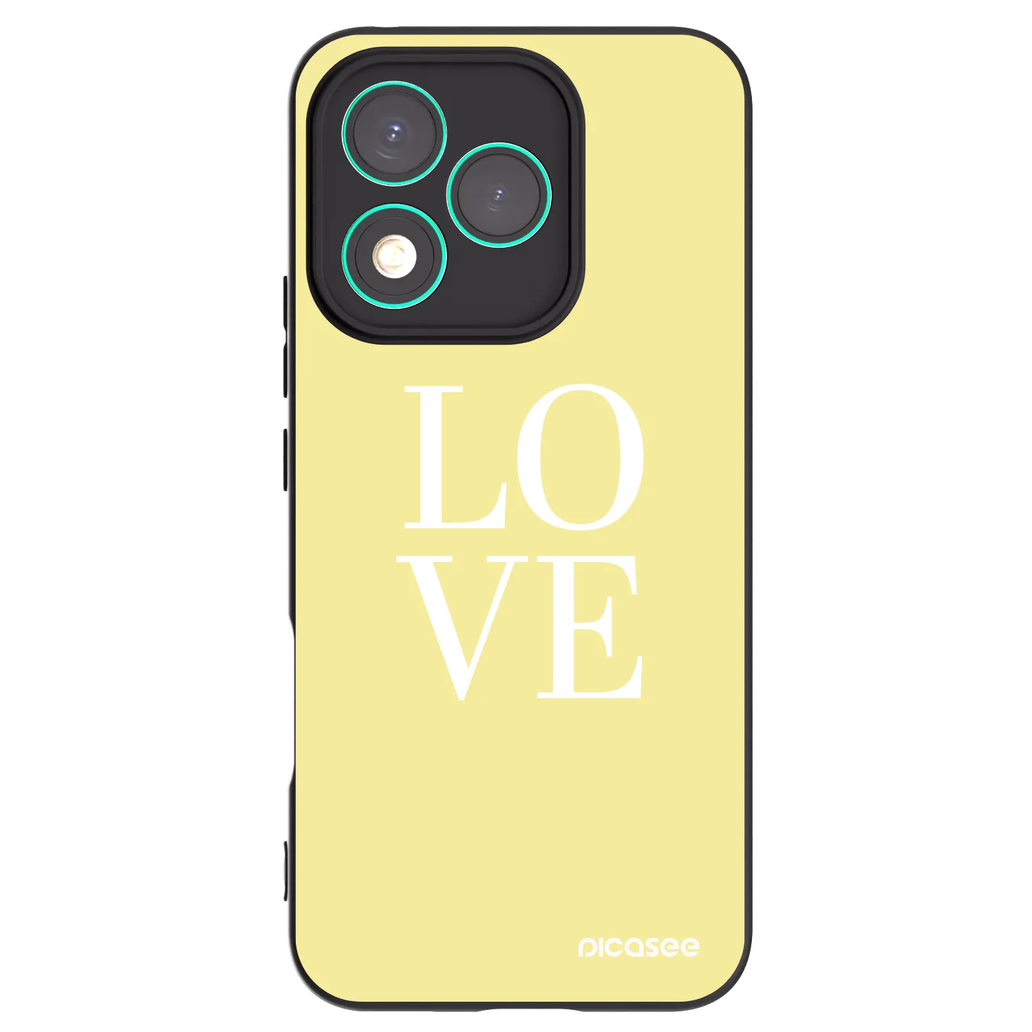 Picasee Honor 400 Lite 5G Hülle - Schwarzes Silikon - Love
