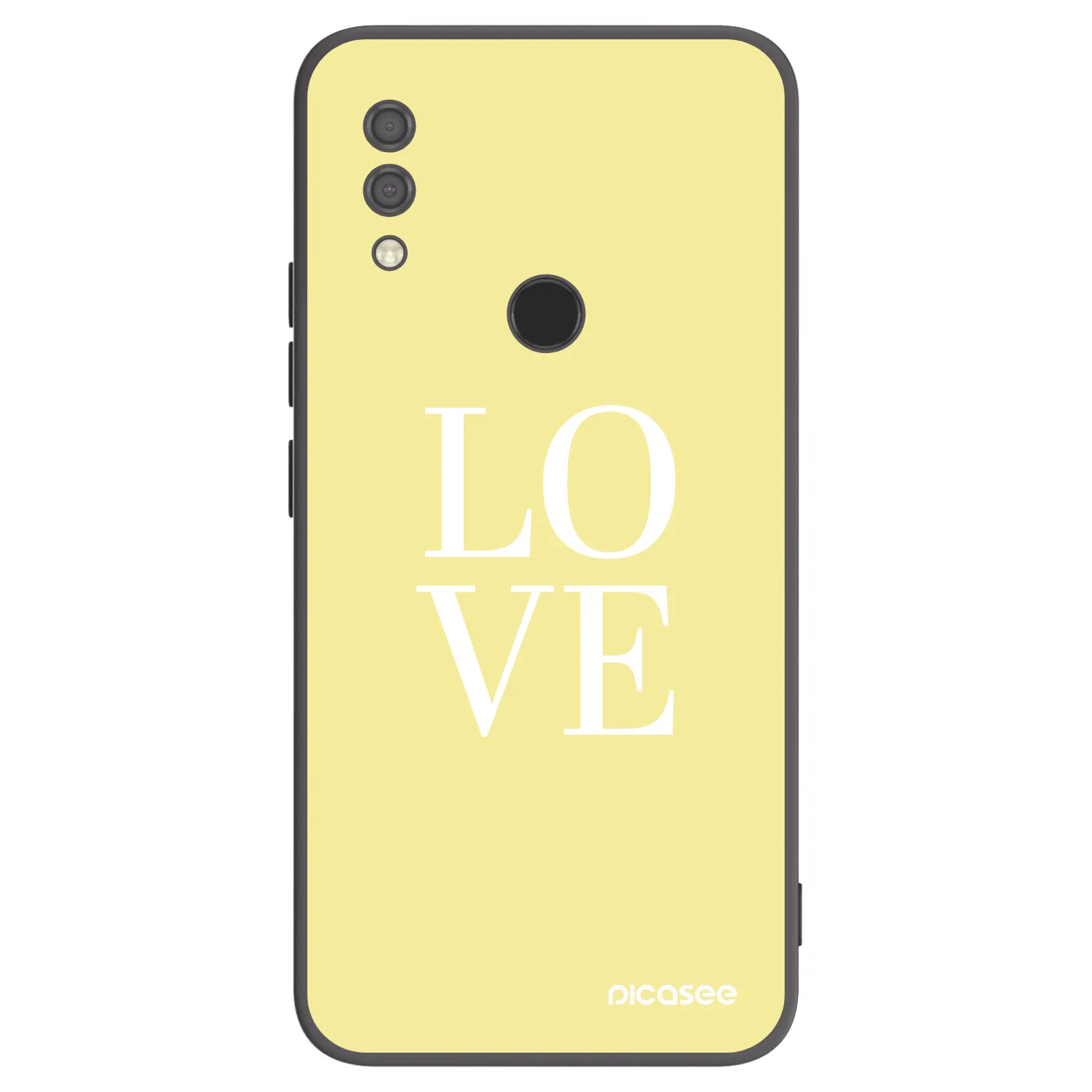 Picasee Xiaomi Redmi 7 Hülle - Schwarzes Silikon - Love