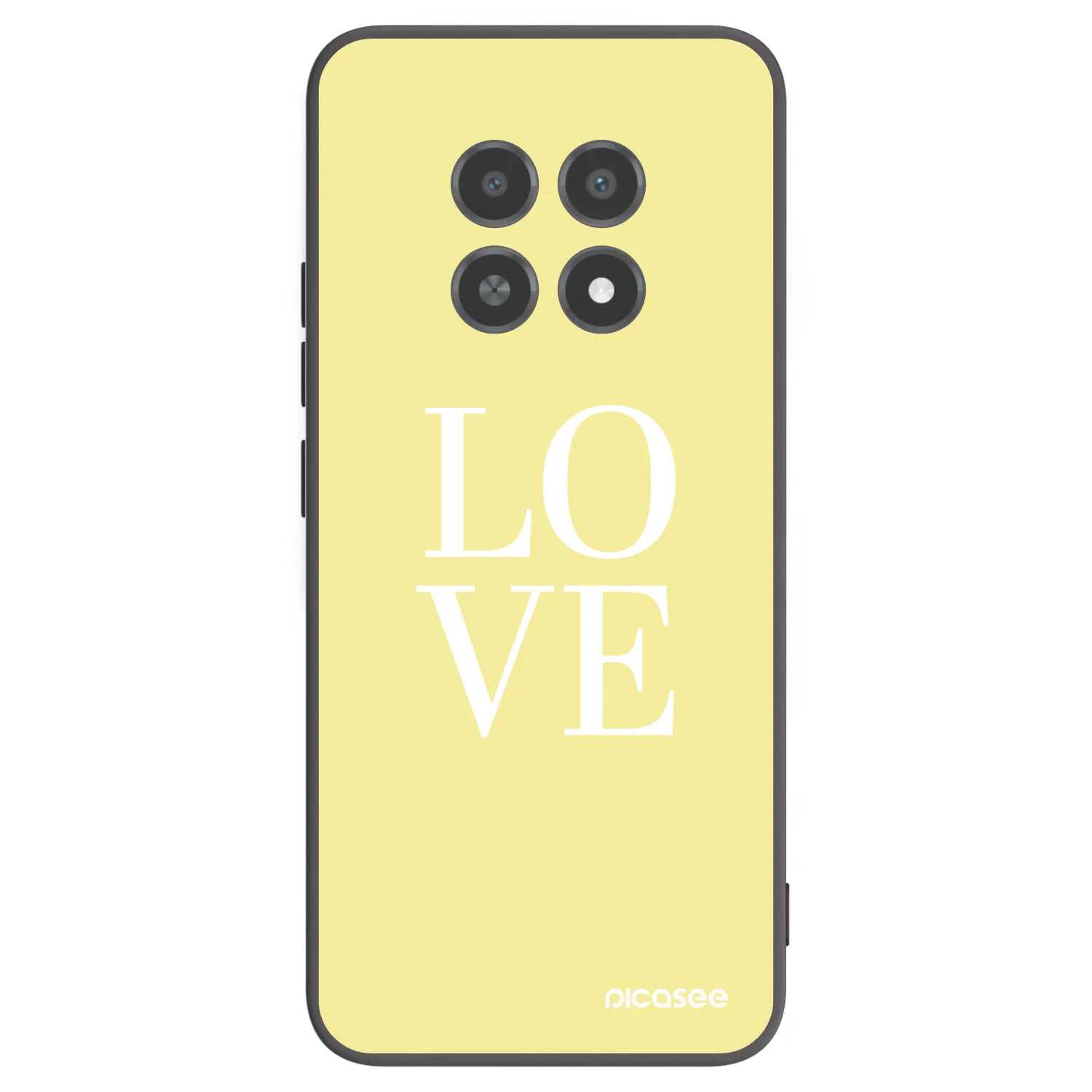 Picasee Realme 12X Hülle - Schwarzes Silikon - Love