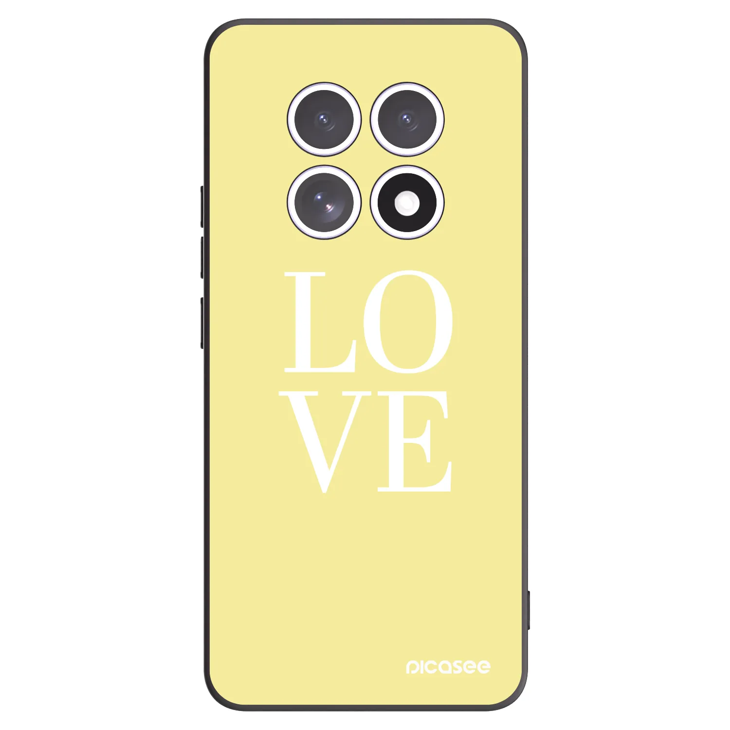 Picasee Xiaomi Redmi Note 15 4G Hülle - Schwarzes Silikon - Love