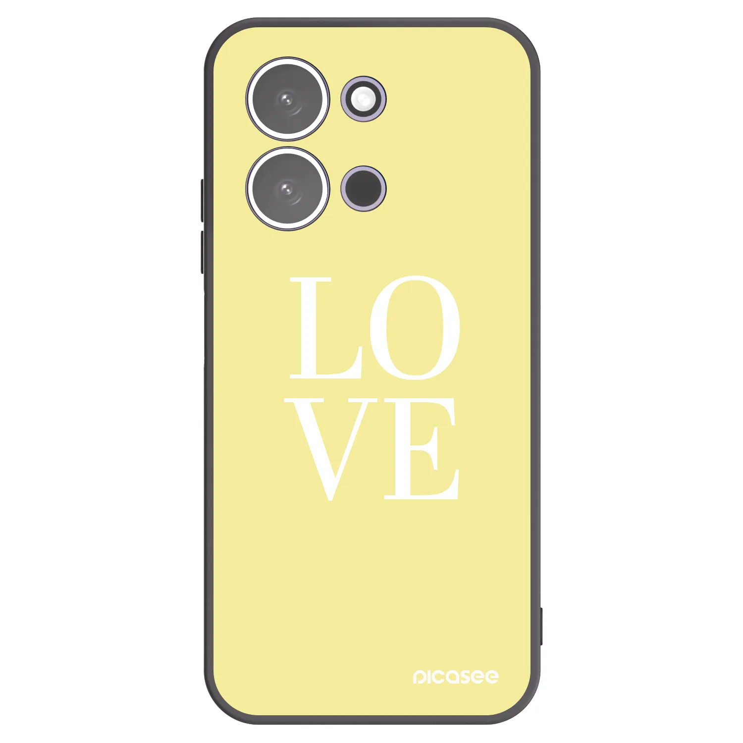Picasee Xiaomi Redmi 15C 5G Hülle - Schwarzes Silikon - Love