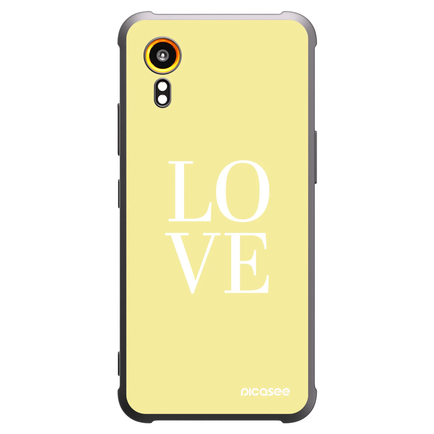 Picasee Samsung Galaxy Xcover 7 Hülle - Schwarzes Silikon - Love
