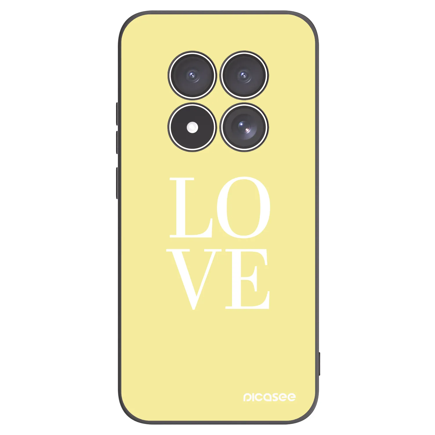 Picasee Xiaomi Redmi Note 15 Pro 5G Hülle - Schwarzes Silikon - Love