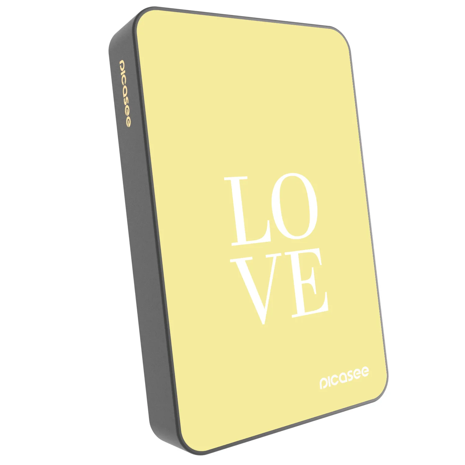 Picasee Powerbank mit MagSafe 10 000 mAh Grau - Love