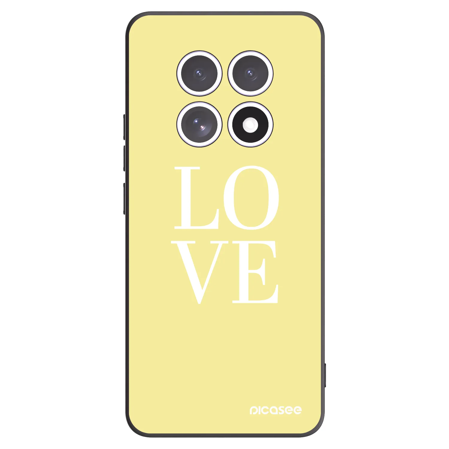 Picasee Xiaomi Redmi Note 15 5G Hülle - Schwarzes Silikon - Love